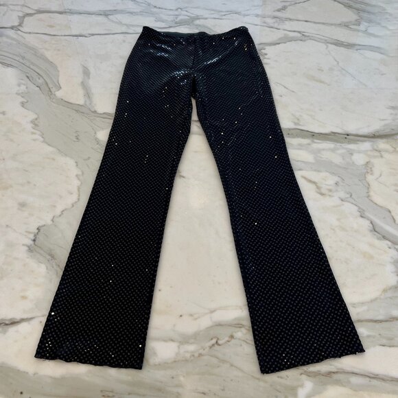 RALPH RALPH LAUREN BLACK EMBELLISHED PANTS SIZE SMALL - Picture 8 of 17